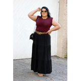 Conjunto Saia Longa Babado