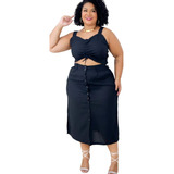 Conjunto Saia Longa E