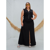 Conjunto Saia Longa Social