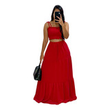 Conjunto Saia Longa Tres