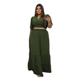 Conjunto Saia Plus Size
