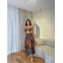 Conjunto Saia Quadrada Tropical Moderno Estampada