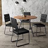 Conjunto Sala De Jantar 4 Cadeiras San Francisco Carraro  Preta 