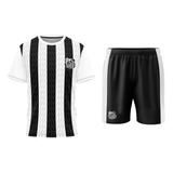 Conjunto Santos Infantil Mini Craque Camisa + Shorts Oficial