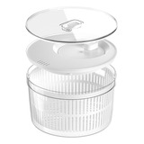 Conjunto Secador E Organizador De Salada Clear Fresh 5 5l   Ou