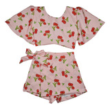 Conjunto Short Saia Cropped