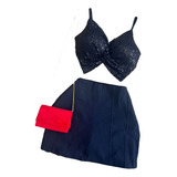 Conjunto Short Saia Plus Size   Cropped Nozinho Plus Size