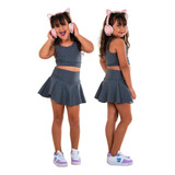 Conjunto Short Saia Top