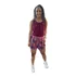 Conjunto Shorts E Blusa Cropped Lindo Roupas Bordado Ny Moda