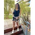 Conjunto Shorts E Blusa Cropped Lindo Roupas Bordado Ny Moda