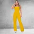 Conjunto Social Blusa Tomara Que Caia Botões Calça Flare