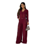 Conjunto Social Feminino Calca