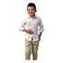 Conjunto Social Kit 2 Peças Juvenil Camisa Branca E Calça