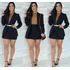 Conjunto Social/trabalho Blazer E Saia Curta Cintura Alta