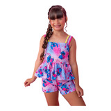 Conjunto Stitch Blogueira Menina