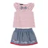 Conjunto Tommy Hilfiger Bebê - Saia Jeans