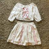 Conjunto Top Cropped Ombro