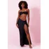 Conjunto Top E Saia Longa Shiny Planet Girls Preto