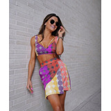 Conjunto Top Saia Mini
