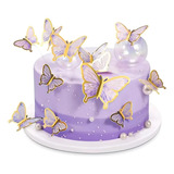 Conjunto Topo Bolo De Borboletas Decoração De Bolo De Festa
