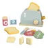 Conjunto Torradeira Brinquedo Madeira Infantil   Tooky Toy Cor Verde claro