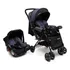 Conjunto Travel System Reverse Preto Rajado Cax00430 Cosco Kids