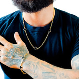 Conjunto Trevo Preto Banhado
