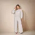 Conjunto Tricot Inverno Feminino Mousse Calça E Blusa Frio