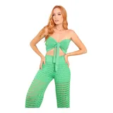 Conjunto Tricot Ponto Croche