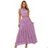 Conjunto Tricot Saia Longa + Cropped Rendado Pandora Tricô 