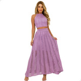Conjunto Tricot Saia Longa