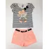 Conjunto Turma Da Malha Menina Verão Tam 2 Short+blusa Novo