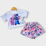 Conjunto Verao Blusa Estampada