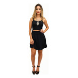 Conjutos Cropped E Saia