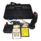 Console Atari 2600 C/ Controle +jogos +completo