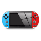Console De Jogos Portátil Compatível X7 De 4 1 Polegadas Cor Azul vermelho