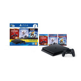 Console Playstation 4 Slim Hits Bundle V15 1tb Mega Pack Cor Preto