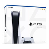 Console Playstation 5 + 01 Controle Sony Ssd 825gb Branco