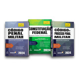 Constituição Federal + Código Penal Militar + Código De Processo Penal Militar - Legislação Seca