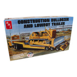 Construction Bulldozer And Lowboy