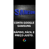Conta Google Samsung 