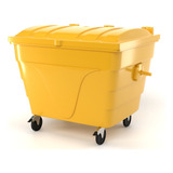 Container Para Lixo 1 000 Litros  lixeira Carrinho De Lixo 
