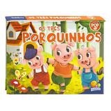 Contos Pop-up: Três Porquinhos, Os, De Mammoth World. Editora Todolivro, Capa Dura Em Português, 2023
