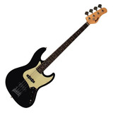 Contra Baixo Jazz Bass Tagima Memphis Mb-50 Acabamento Do Corpo Envernizado Cor Preto Orientação Da Mão Destro Quantidade De 4