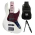 Contra Baixo Tagima Tjb5 Jazz Bass Kit Capa Luxo + Correia
