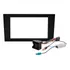 Contra-frente 2 Din Audi A4 2001 A 2008 Chicote Antena Preto