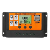 Controlador De Carga Para Painel Solar Usb Lcd Display 12 24v 100a Pwm Regulador Parâmetro Automático