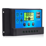 Controlador Solar Carga Pwm 10a Automático Regulador Usb Lcd
