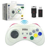 Controle 8 Button Saturn Sega Retro-bit Wireless Sem Fio Cor Branco Nome Do Desenho Saturn