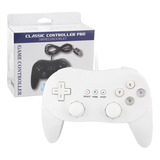 Controle Clássico Grip Compatível Nintendo Wii  wii U Branco